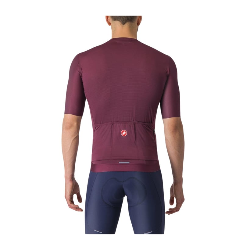 Maillot Castelli Espresso Manches Courtes Grenat