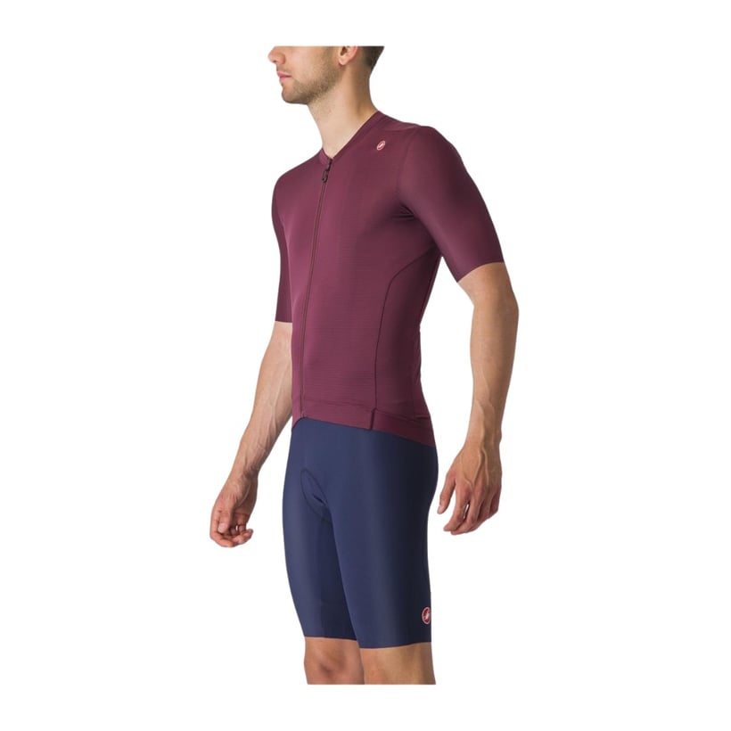 Maillot Castelli Espresso Manches Courtes Grenat