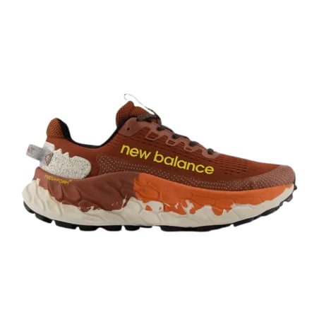 Ténis New Balance Fresh Foam X More Trail v3 Marrom Laranja 
