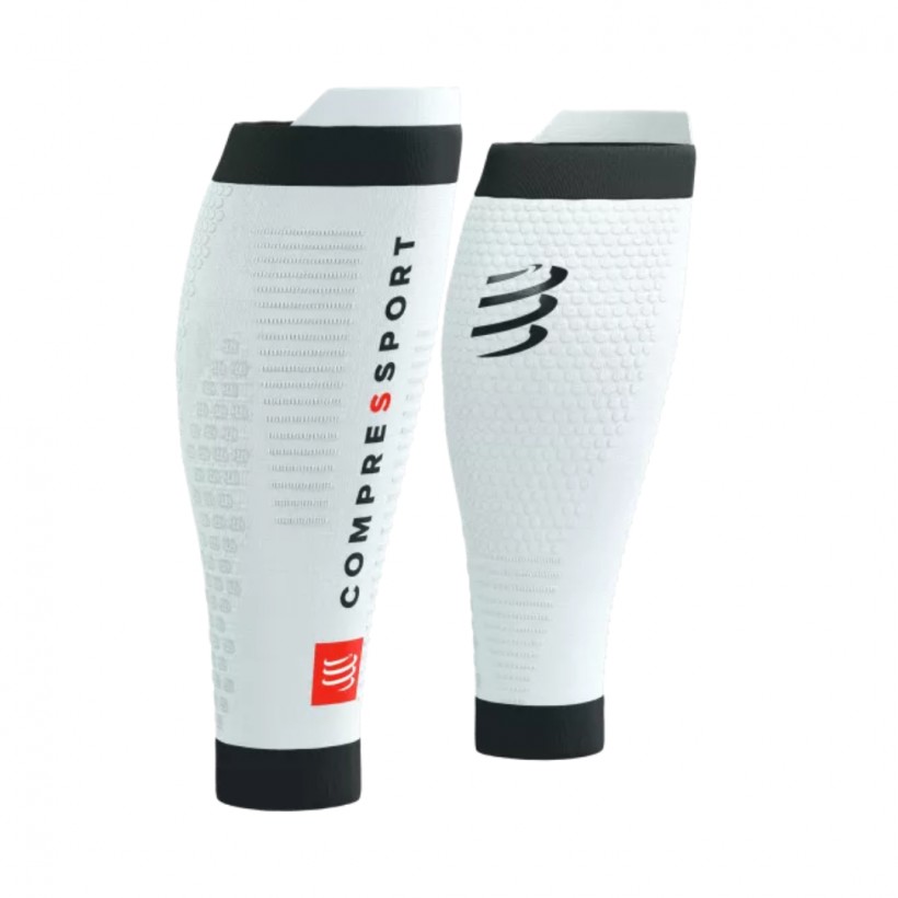 Compressport R2 3.0 Kompressionsstrümpfe Weiß Schwarz