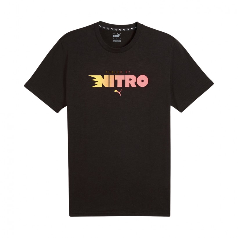 T-shirt Puma Graphic Nitro z krótkim rękawem, czarno-pomarańczowy