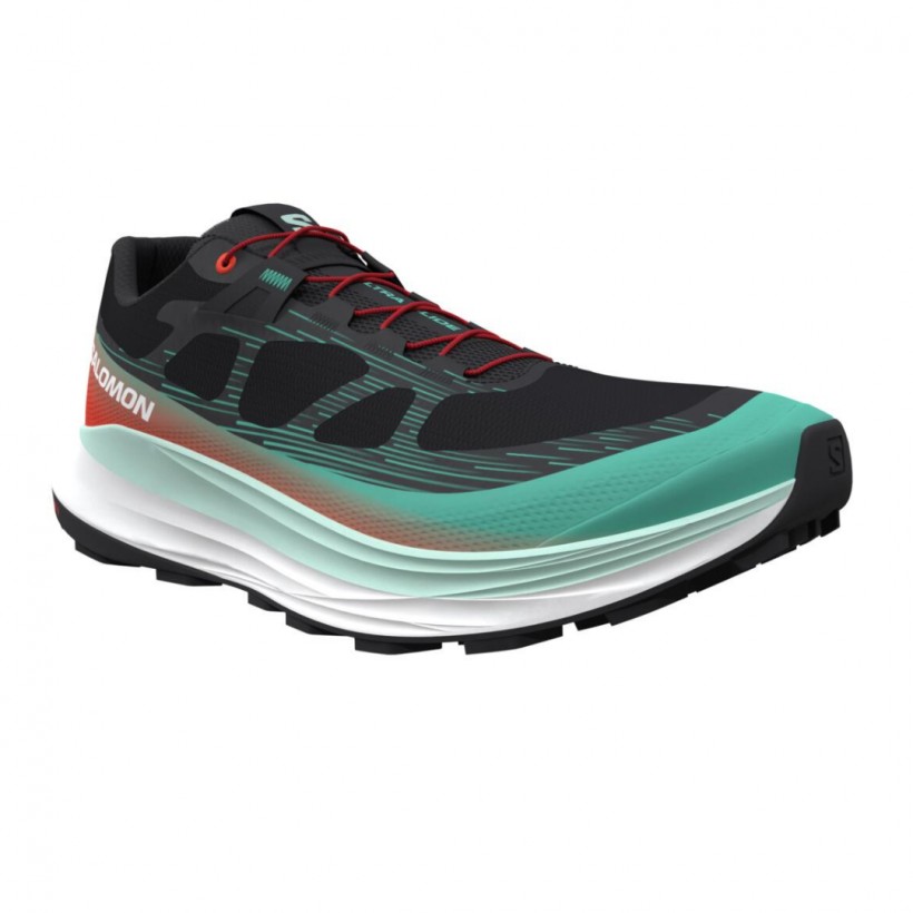 Salomon Ultra Glide 2 Shoes Black Green 