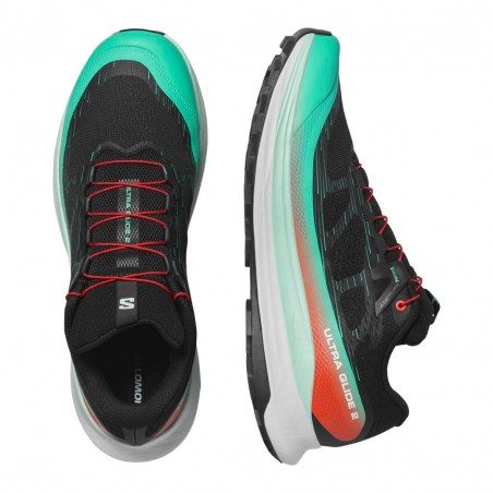 Salomon Ultra Glide 2 Shoes Black Green 