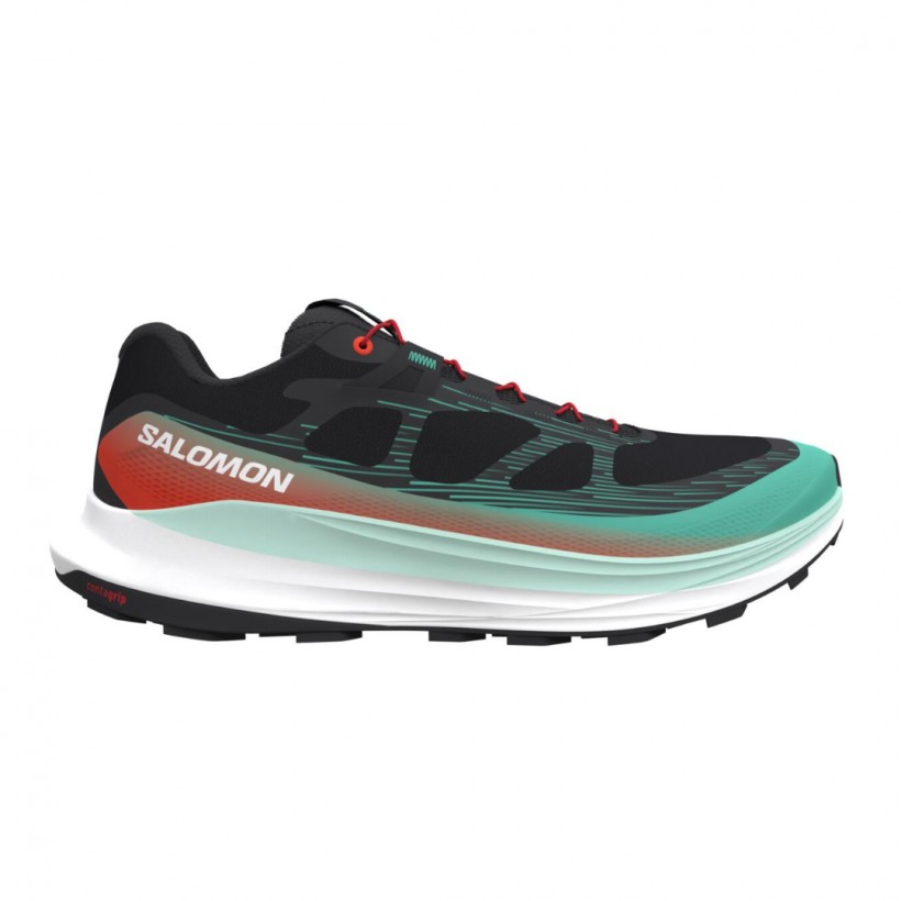 Salomon Ultra Glide 2 Shoes Black Green 