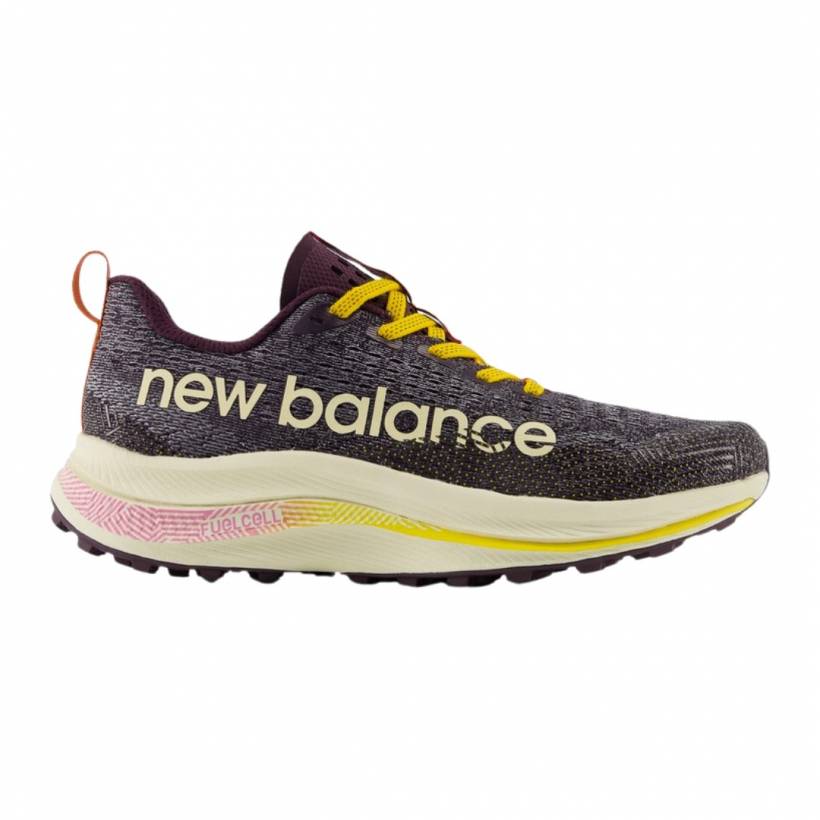 New Balance FuelCell SuperComp Trail v1 Grijs Geel Dames Hardloopschoenen