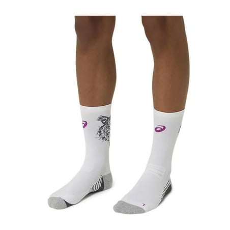 Chaussettes Asics Performance Run Crew Blanc Rose