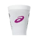 Meias Asics Performance Run Crew Branco Rosa