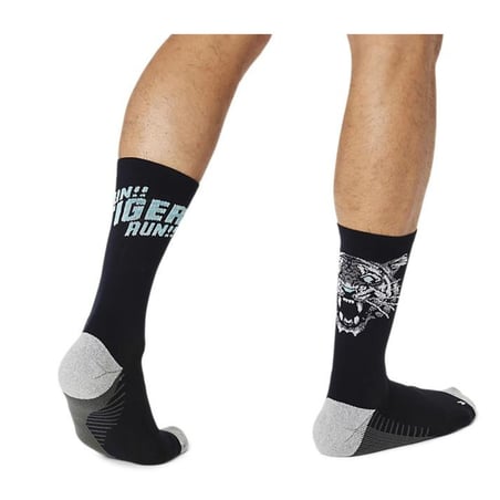 Asics Performance Run Crew Socks Black Blue