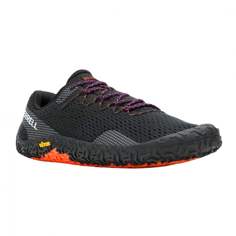 Zapatillas Merrell Vapor Glove 6 Negro Naranja 