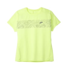 T-shirt gialla a maniche corte Brooks Sprint Free 2.0 2