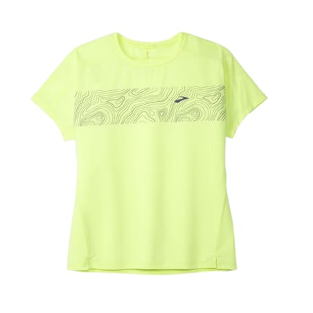 Brooks Sprint Free 2.0 Kurzarm-T-Shirt in Gelb