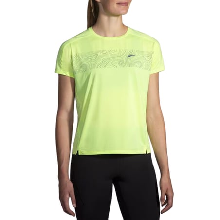 Brooks Sprint Free 2.0 T-shirt met korte mouwen, geel