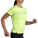 T-shirt Brooks Sprint Free 2.0 jaune à manches courtes