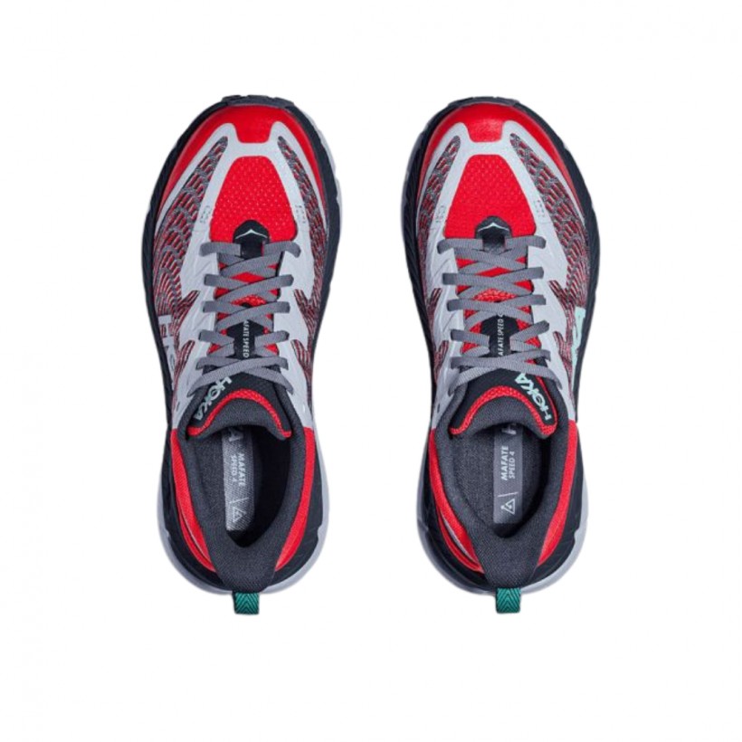 Zapatillas Hoka Mafate Speed 4 Rojo Negro