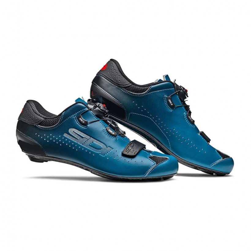 Sidi Sixty Schwarz Blaue Schuhe - Herren Radsportschuhe