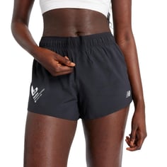 Pantaloncini New Balance RC Valencia Marathon neri da donna 2