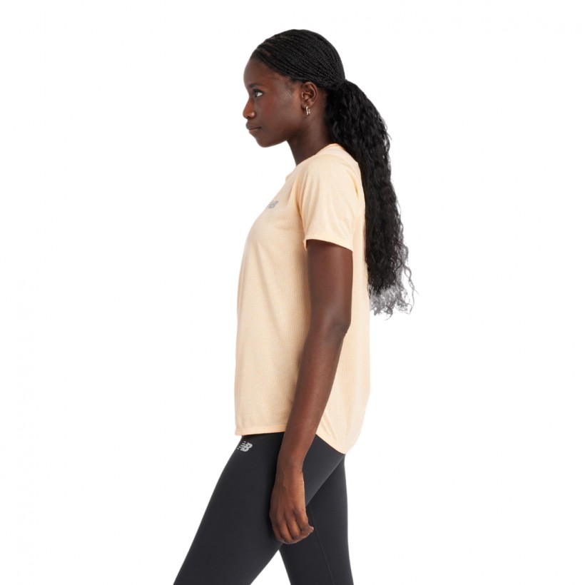 T-shirt arancione a maniche corte New Balance...