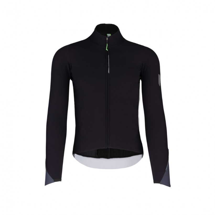 Maillot Q36.5 Dottore Woolf Manga Larga Negro