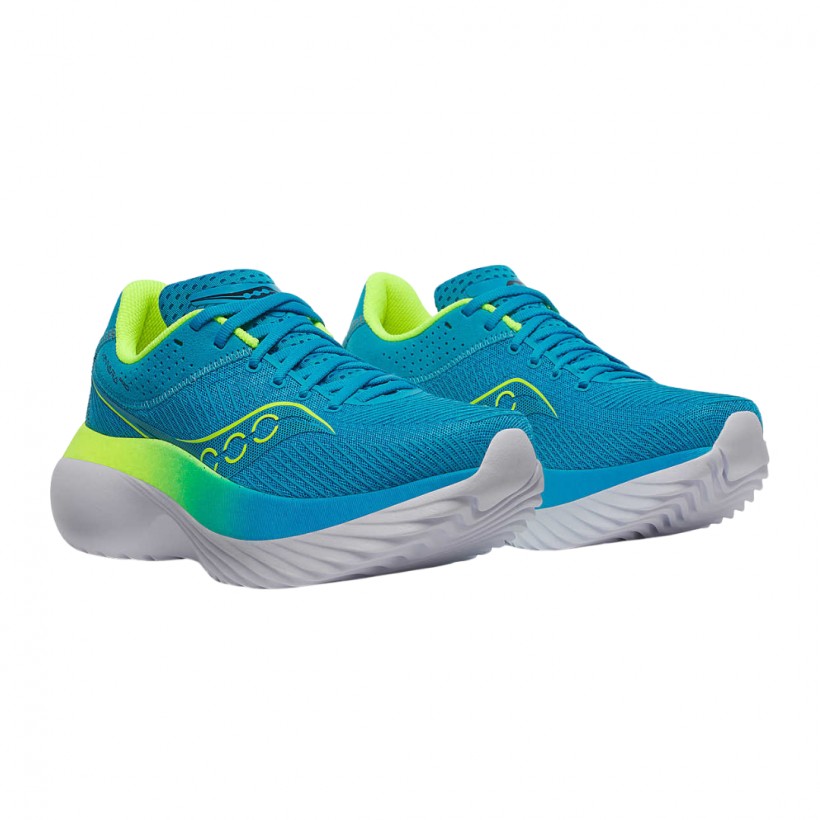 Saucony Kinvara Pro Schuhe Blau Gelb  Damen
