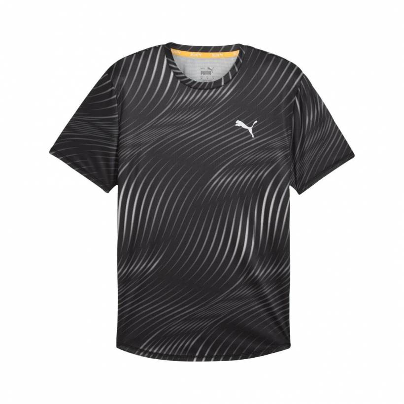 Maglietta Puma Run Favorite Nero Bianco