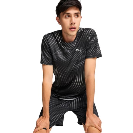Camiseta Puma Run Favorite Preto Branco