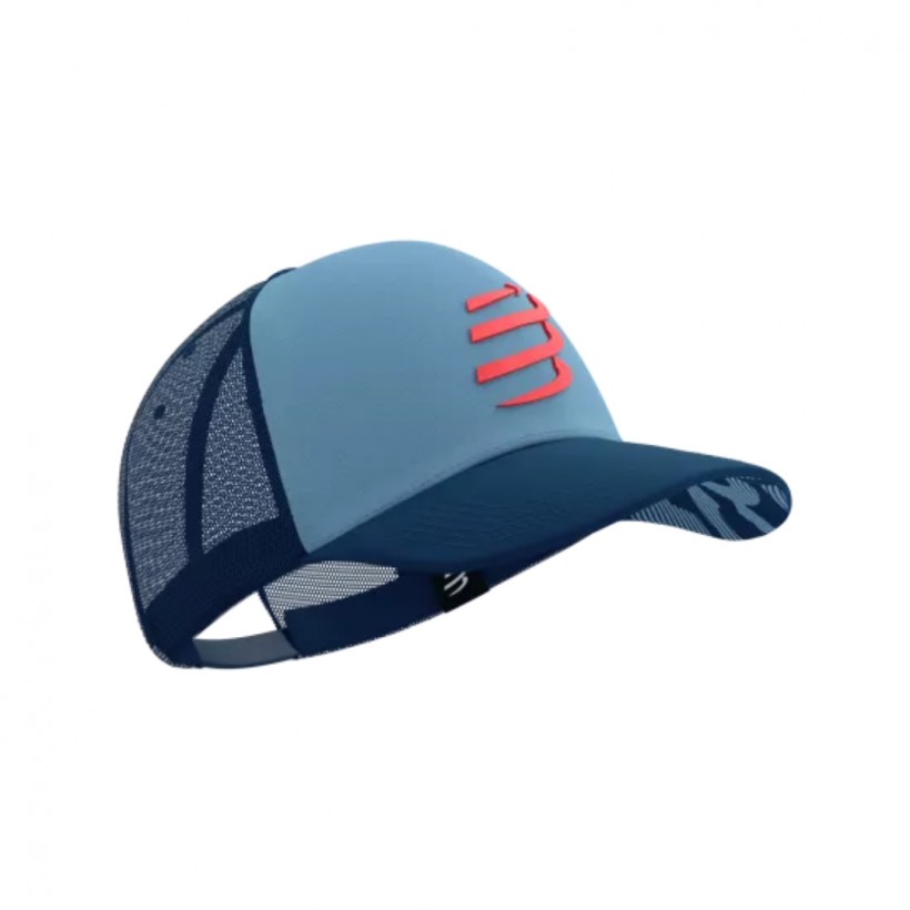 Compressport Trucker Kappe Blau Rot