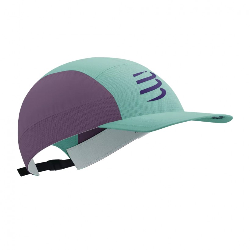 Gorra Compressport 5 Panel Light Azul Morado