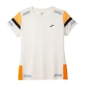 Damen Brooks Run Visible 2.0 Kurzarmshirt Weiß Orange