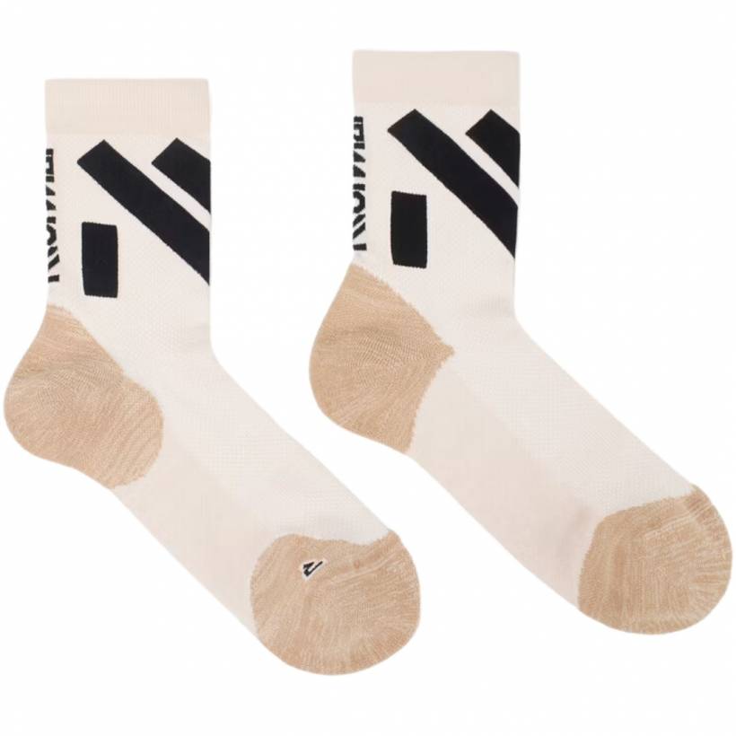 NNormal Race Sock Low Cut Sokken Beige Zwart