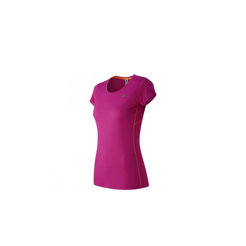 T-Shirt Accelerate Short Sleeve SS16 New Balance Purple Woman