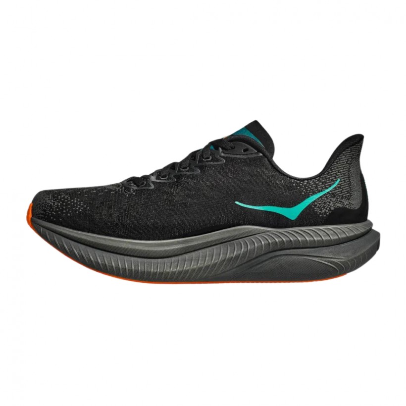 Buty Hoka Mach 6 Czarno-Pomarańczowe