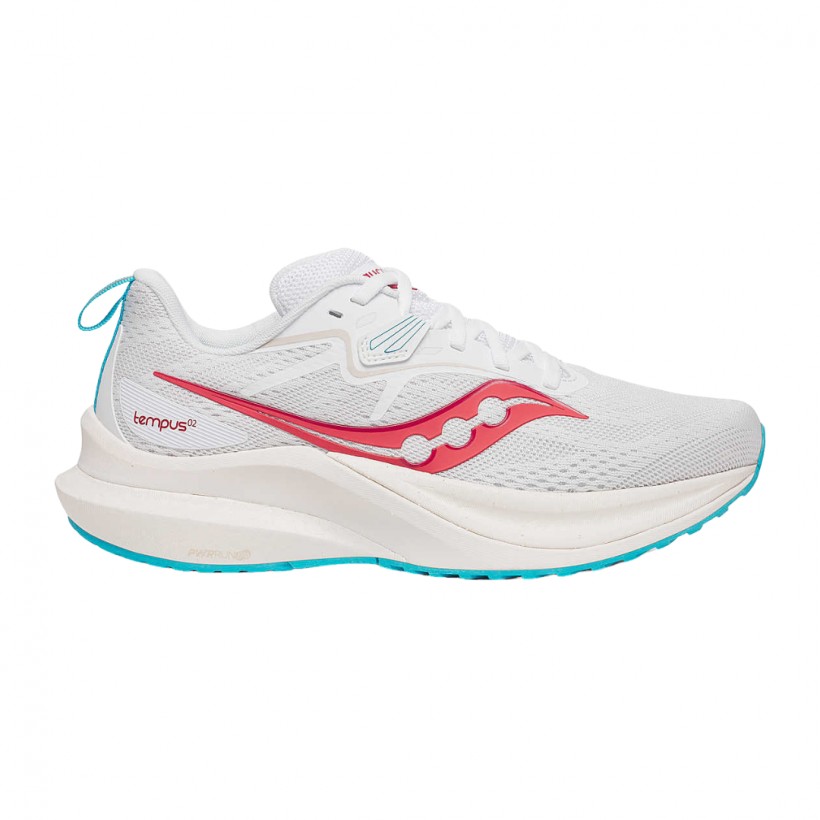 Buty damskie Saucony Tempus 2 biało-czerwone 