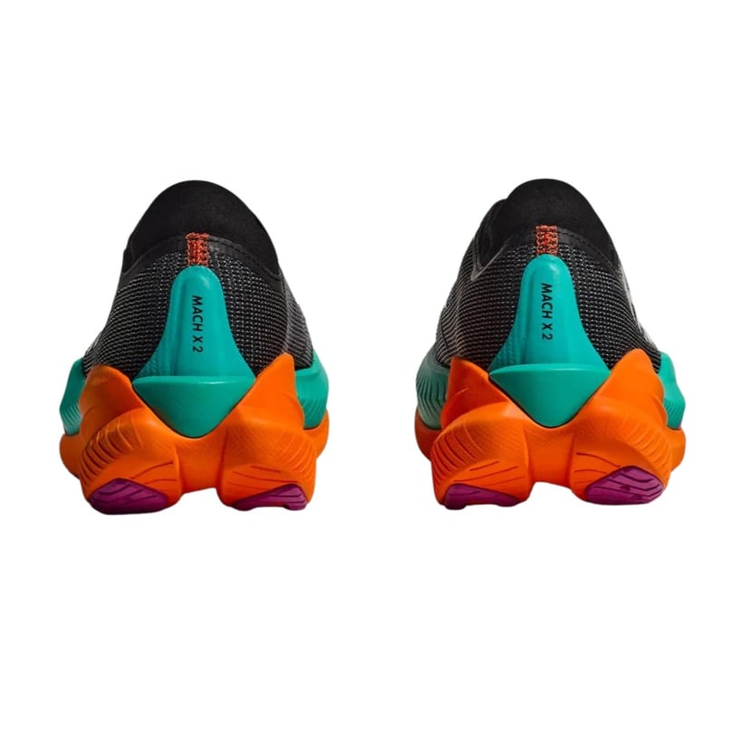 Hoka Mach X 2 Negro Naranja: Zapatillas de Running Propulsoras