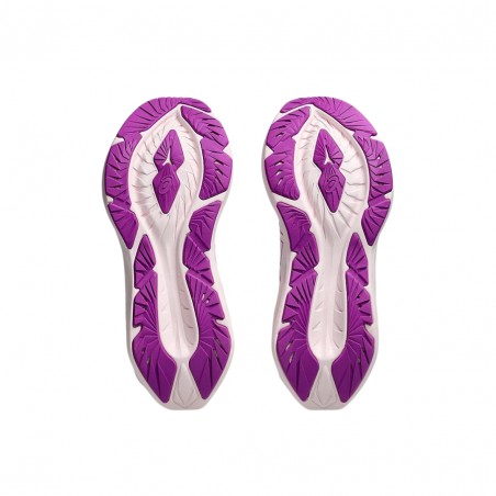 Tênis de corrida feminino Asics Novablast 4 branco rosa