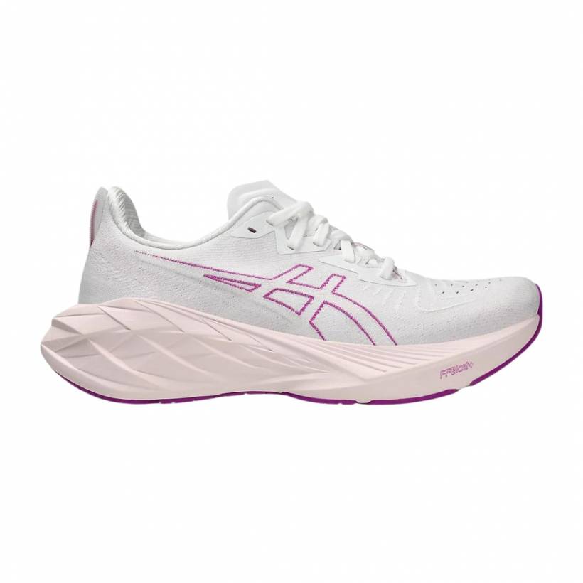 Asics Novablast 4 Wit Roze Dames Sneakers