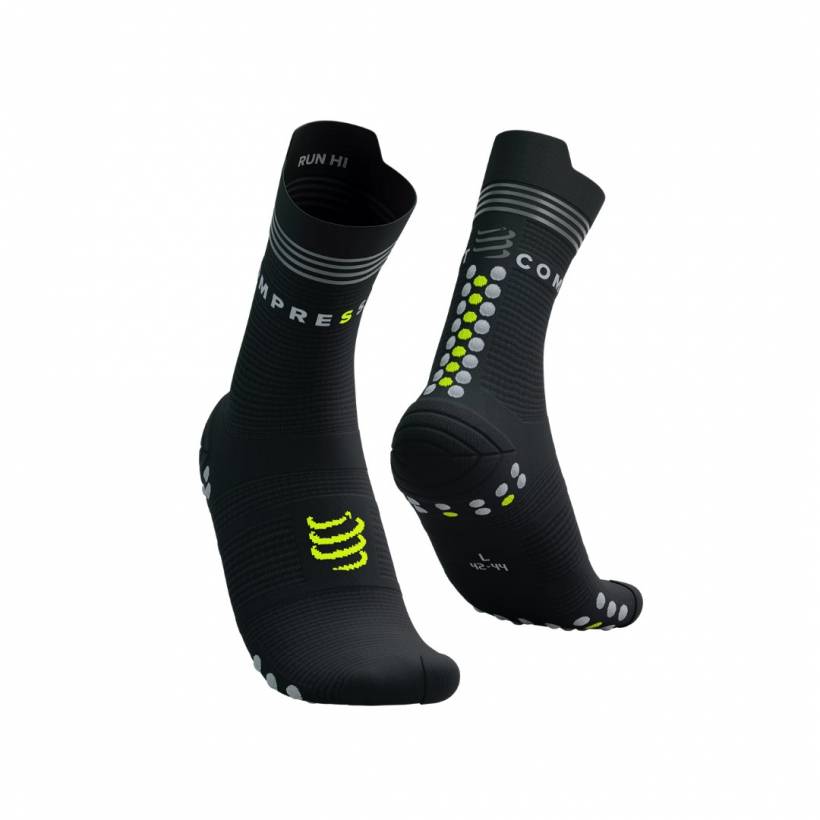 Skarpety Compressport Pro Racing Shocks V4.0 Run High, czarno-żółte