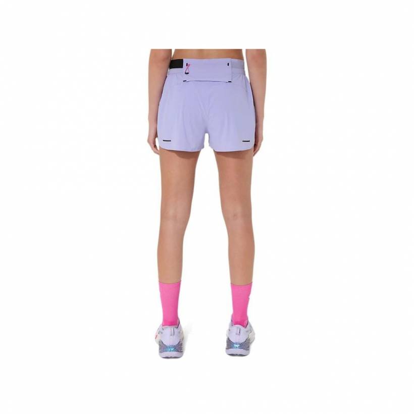 Pantaloncini Asics Metarun Split Viola Donna