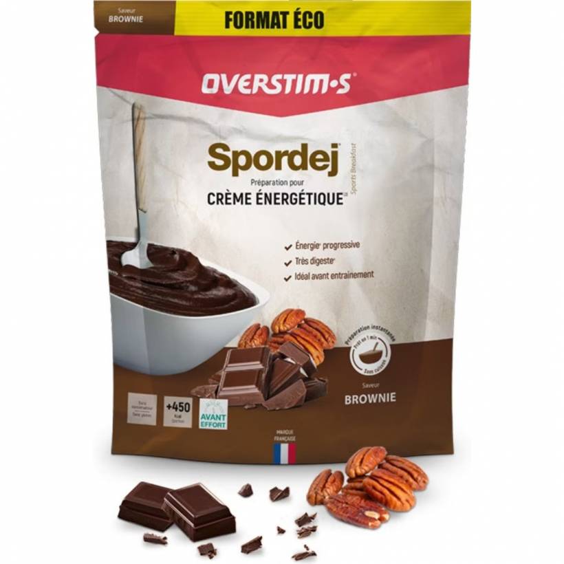 Crema Energética Overstims Spordej Brownie Sin Gluten 1,5kg