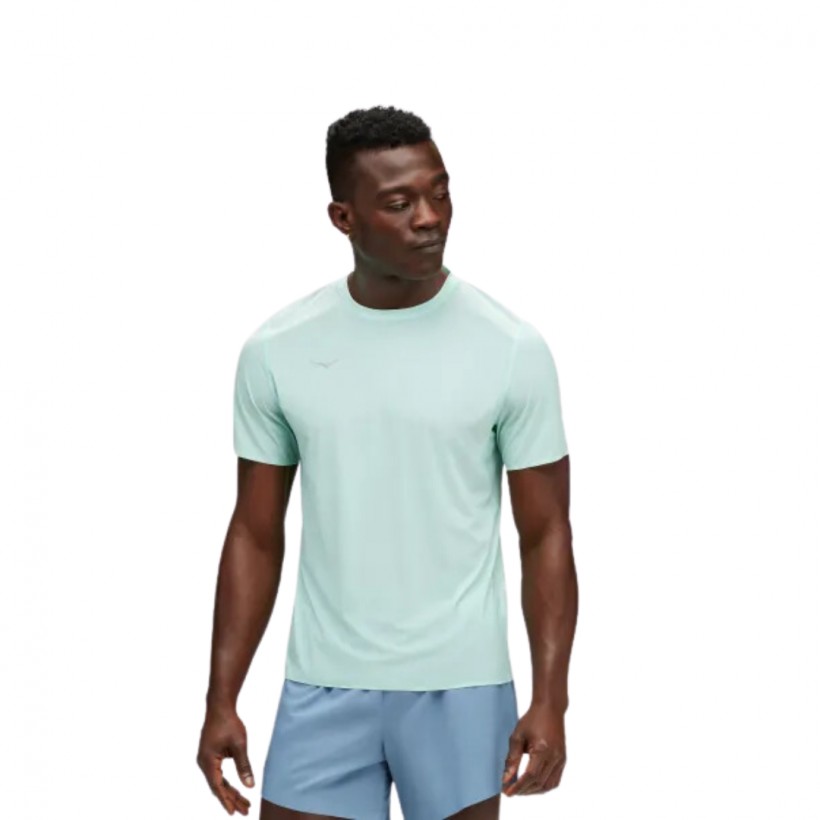 Camiseta Hoka Airolite Azul Verde