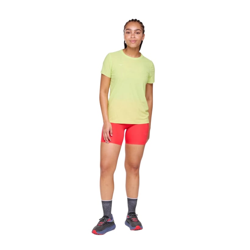 T-shirt Hoka Airolite Giallo Verde da donna