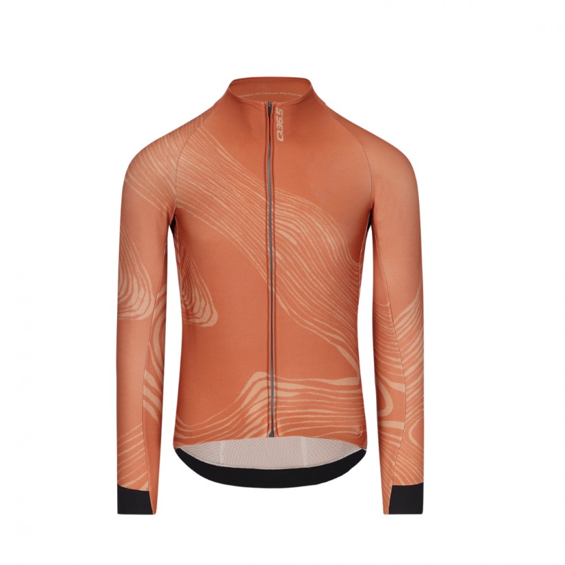 Maglia manica lunga Q36.5 Gregarius Hybrid Dolomites Rossa