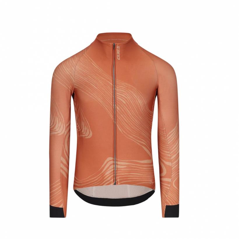 Q36.5 Gregarius Hybrid Dolomites Camisola de manga comprida vermelha