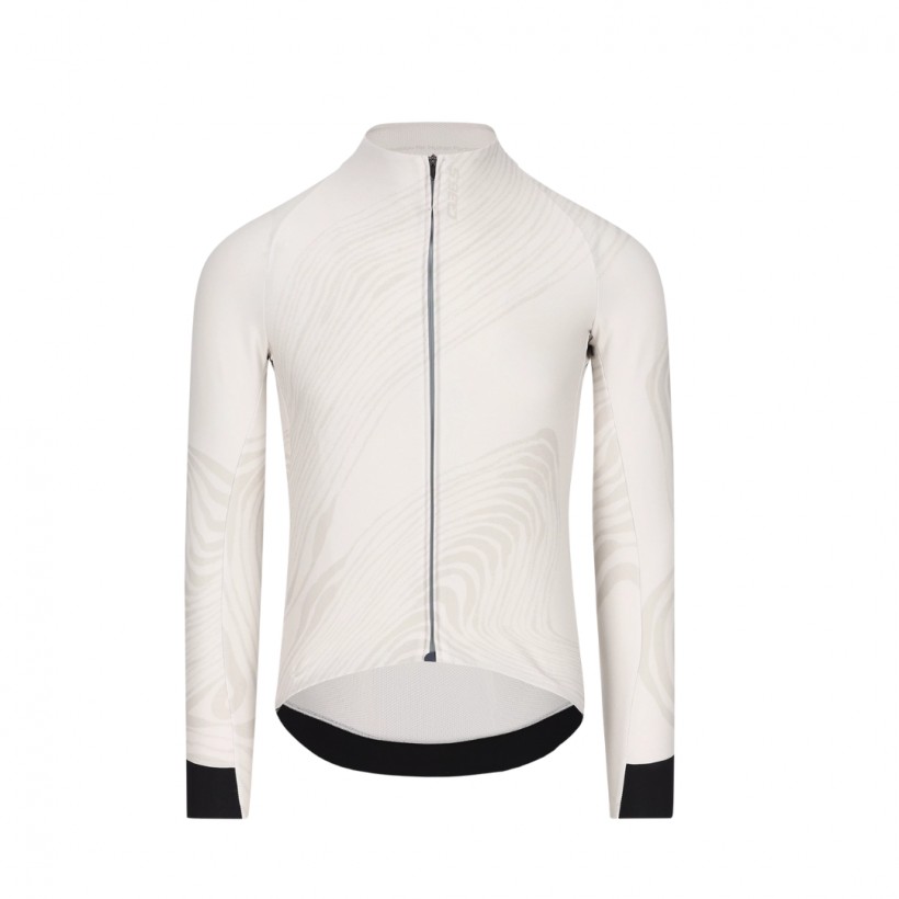 Q36.5 Gregarius Hybrid Dolomites Langarmtrikot Weiß Grau