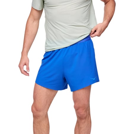 Hoka Glide gevoerde shorts 13 cm blauw