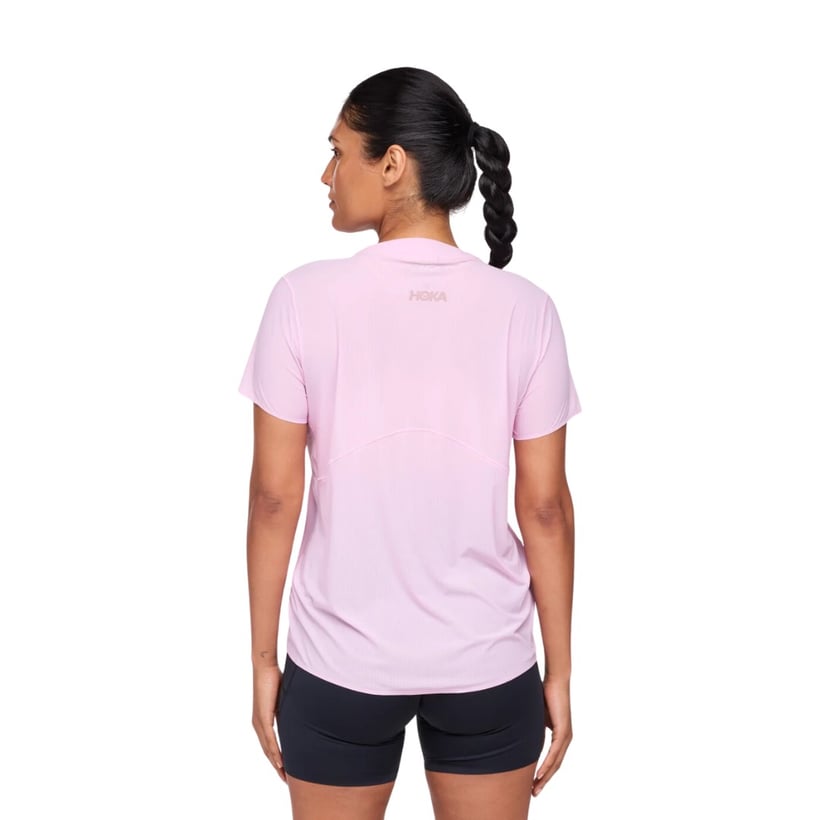 Hoka Airolite T-shirt met korte mouwen en roze...