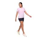 Camiseta feminina Hoka Airolite manga curta rosa