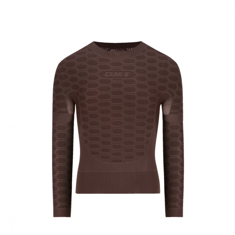 Camiseta Q36.5 Base Layer 3 Manga Larga Marrón