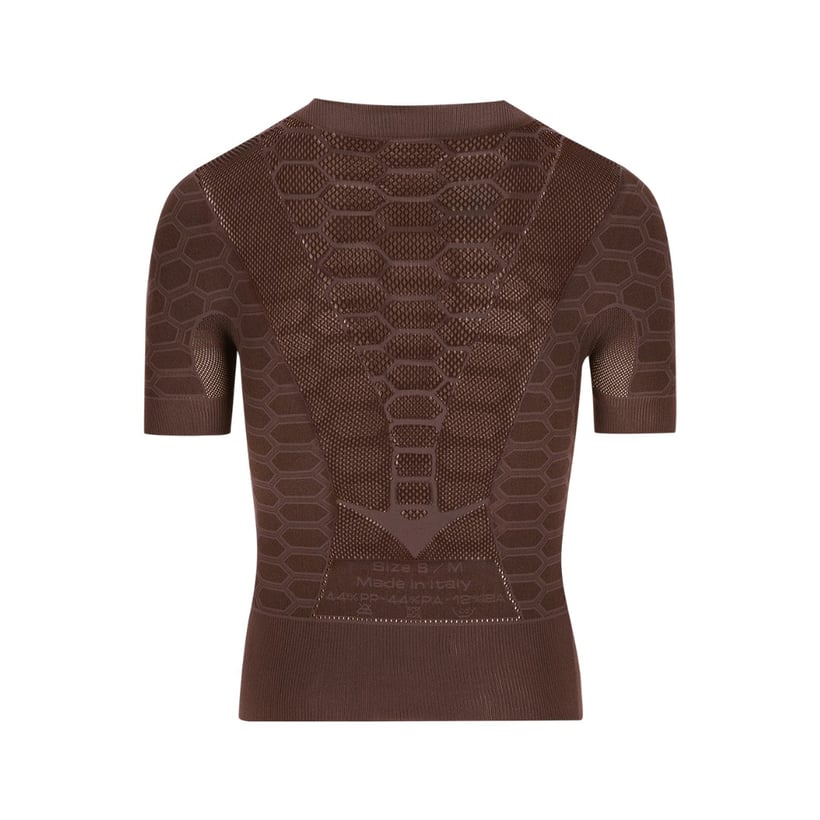 Camiseta Q36.5 Base Layer 2 manga curta marrom