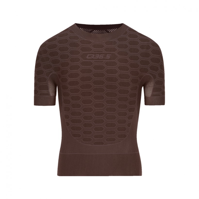 Camiseta Q36.5 Base Layer 2 manga curta marrom