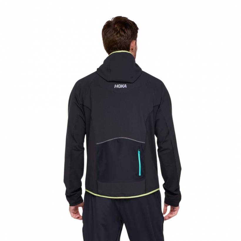 Hoka Skyglow Half Zip Sweatshirt Black Blue